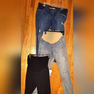 Maternity Bundle of 3- Stylish Blue Jeans for Women